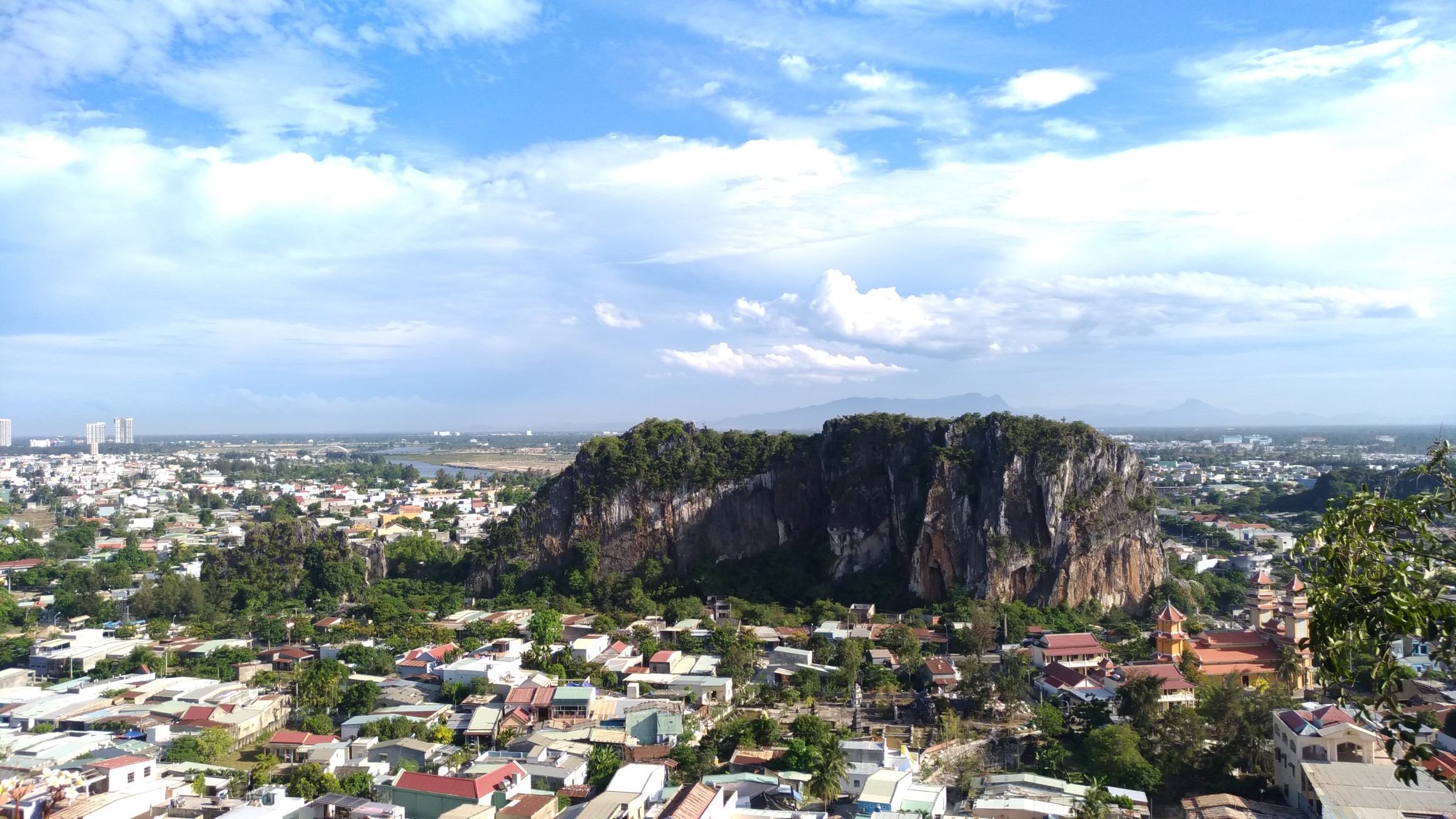 Mountains Of Da Nang From Hoi An