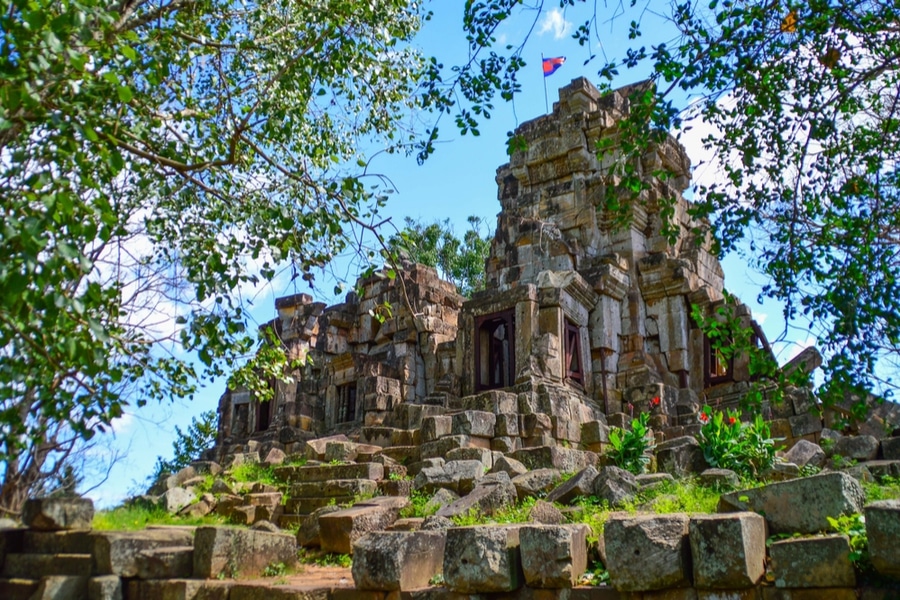 at Ek Phnom Temple