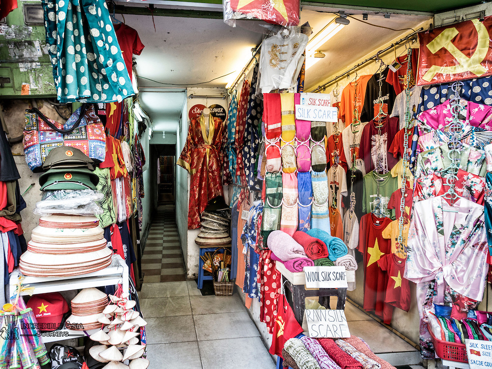 Hang Gai silk street in Hanoi