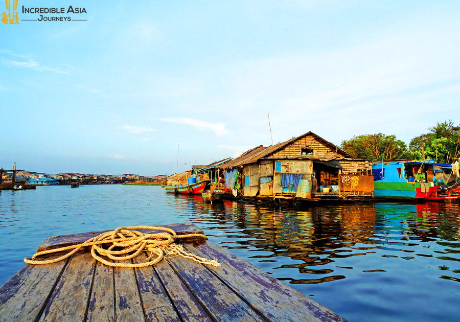 Floating village in Tonle Sap Lake